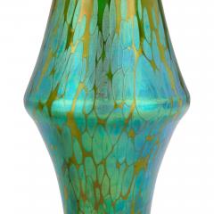 Pair of large Austrian Jugendstil glass and gilt metal vases - 4220952