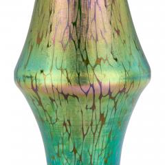 Pair of large Austrian Jugendstil glass and gilt metal vases - 4220954