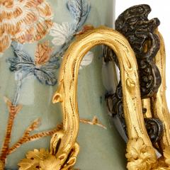Pair of large Chinese porcelain vases with French ormolu mounts - 3204572