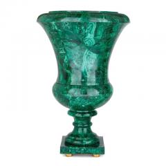 Pair of large French malachite vases - 3488791