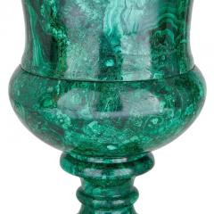 Pair of large French malachite vases - 3488792