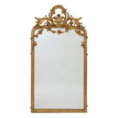 Pair of large Rococo revival giltwood mirrors - 2857900