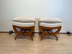 Pair of large Tabourets Beech wood France circa 1860 - 2781564