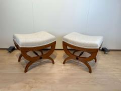 Pair of large Tabourets Beech wood France circa 1860 - 2781566