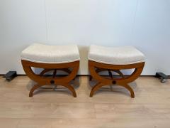 Pair of large Tabourets Beech wood France circa 1860 - 2781567