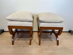 Pair of large Tabourets Beech wood France circa 1860 - 2781569