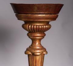 Pair of large gilded wood candle holders Italy middle of the 19th century - 2666729