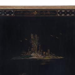 Pair of large gilt iron coffee tables with Chinese decorated tops C 1940 - 3236841