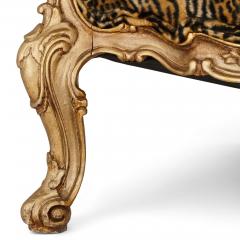 Pair of large ornate giltwood antique sofas - 3045687