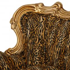 Pair of large ornate giltwood antique sofas - 3045690