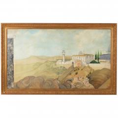 Pair of large paintings of Jerusalem from the Mount of Olives - 3062768