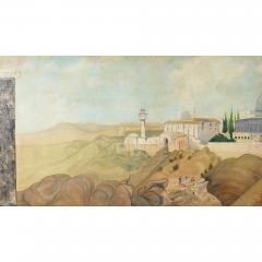 Pair of large paintings of Jerusalem from the Mount of Olives - 3062770