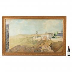 Pair of large paintings of Jerusalem from the Mount of Olives - 3062780