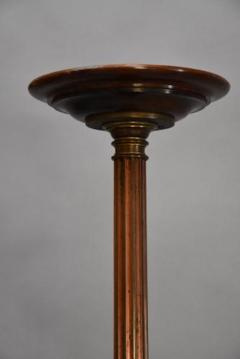 Pair of late 19thc Regency style bronze torcheres - 4774307