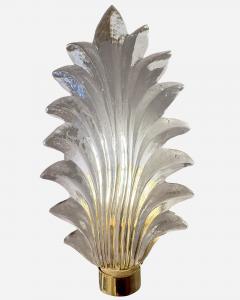 Pair of leaves sconces Murano Italy circa 1980 - 4196930