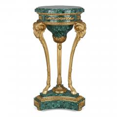 Pair of malachite and gilt bronze stands in the Neoclassical style - 1653153