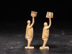 Pair of maritime ivory statues - 2198111