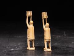 Pair of maritime ivory statues - 2198114