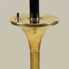 Pair of mid century brass standing floor lights - 4744367