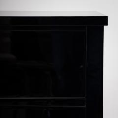 Pair of modern ebonized Commodes 21st Century - 4711097