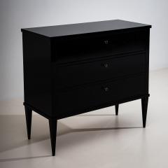Pair of modern ebonized Commodes 21st Century - 4711101
