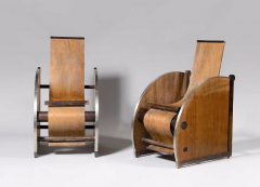 Pair of modernist armchairs - 911489