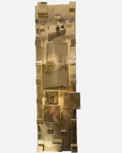 Pair of monumental sconces in polished brass Italy circa 2020 - 3960704