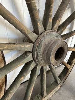 Pair of monumental wagon wheels from France - 4245130