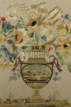 Pair of needlework panels in impressive original gilt carton pierre frames - 4589131