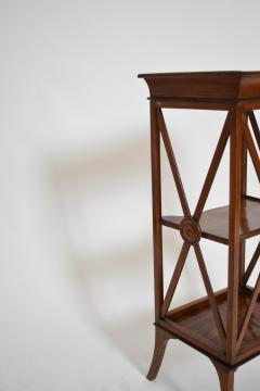 Pair of neoclassical mahogany bedside tables 1960s  - 4684482