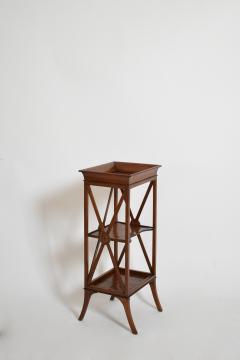Pair of neoclassical mahogany bedside tables 1960s  - 4684485