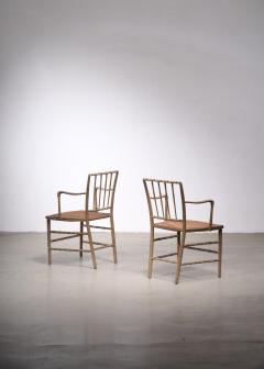 Pair of painted Sussex armchairs England 19th century - 2469280