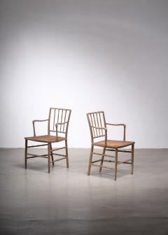 Pair of painted Sussex armchairs England 19th century - 2469281