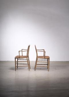 Pair of painted Sussex armchairs England 19th century - 2469282