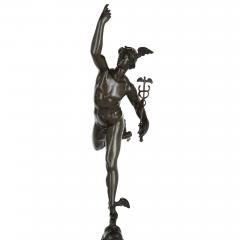 Pair of patinated bronze figures after Giambologna - 2167359