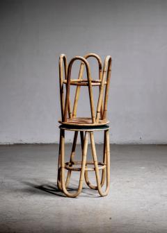 Pair of rattan stools - 4384336