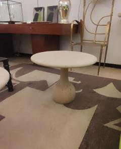 Pair of round Travertine cocktail table - 3406070