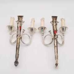 Pair of sconces style LXVI circa 1920 - 3678784