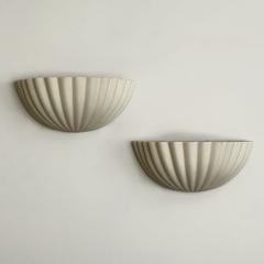 Pair of shell form wall lights mid late 20th century - 4690889