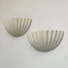 Pair of shell form wall lights mid late 20th century - 4690891