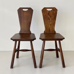 Pair of side chairs probably produced in the United States mid 20th century - 4690951