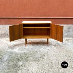 Pair of small blond teak and laminate sideboards 1960s - 2256037