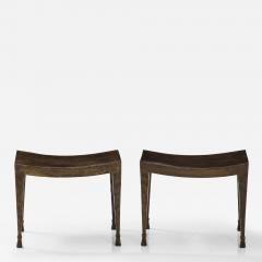 Pair of steel stools - 3259491