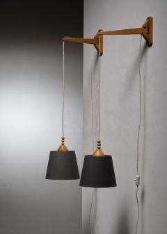 Pair of swiveling wall lamps - 4309371