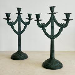 Pair of three arm candelabras probably Norway or Sweden early 20th century - 4628275