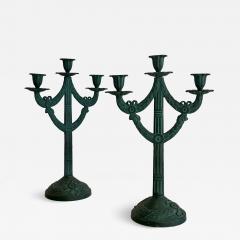 Pair of three arm candelabras probably Norway or Sweden early 20th century - 4629464