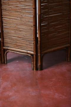 Pair of three panel rattan screens 1980 - 3548426