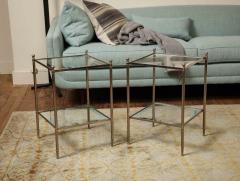 Pair of two tiered silver gilt side tables - 2911444