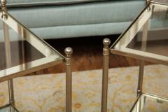 Pair of two tiered silver gilt side tables - 2911445