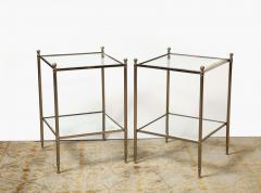 Pair of two tiered silver gilt side tables - 2911447